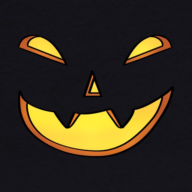 Lit jack-o- lantern by Ashe Cloud